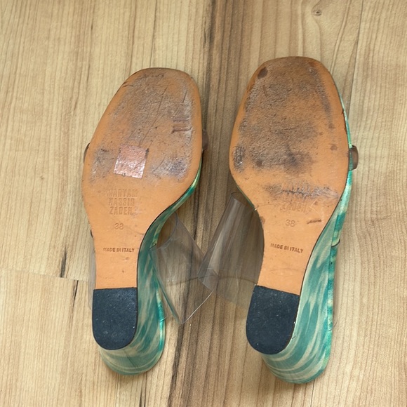 MNZ olympia wedge aqua leopard style. Rare find - Picture 4 of 4